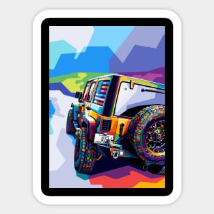 Jeep Wrangler Pop Art Sticker